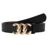 High-end Commuter Style Women's Belt Versatile Jacket Jeans Decorative Belt Maillard Alloy Buckle Belt for Women