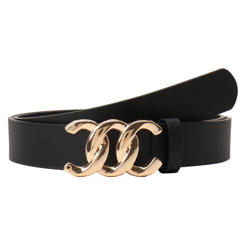High-end Commuter Style Women's Belt Versatile Jacket Jeans Decorative Belt Maillard Alloy Buckle Belt for Women