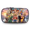 One Piece Anime Double Layer Pencil Case, Large Capacity Durable Stationery Bag Lightweight Unisex Pen Pouch for Boys Girls 6-10
