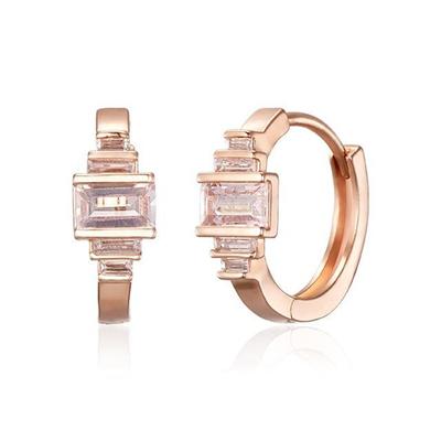 [Jewelry] 14K GF Cube One-Touch Earrings GIGFEE006