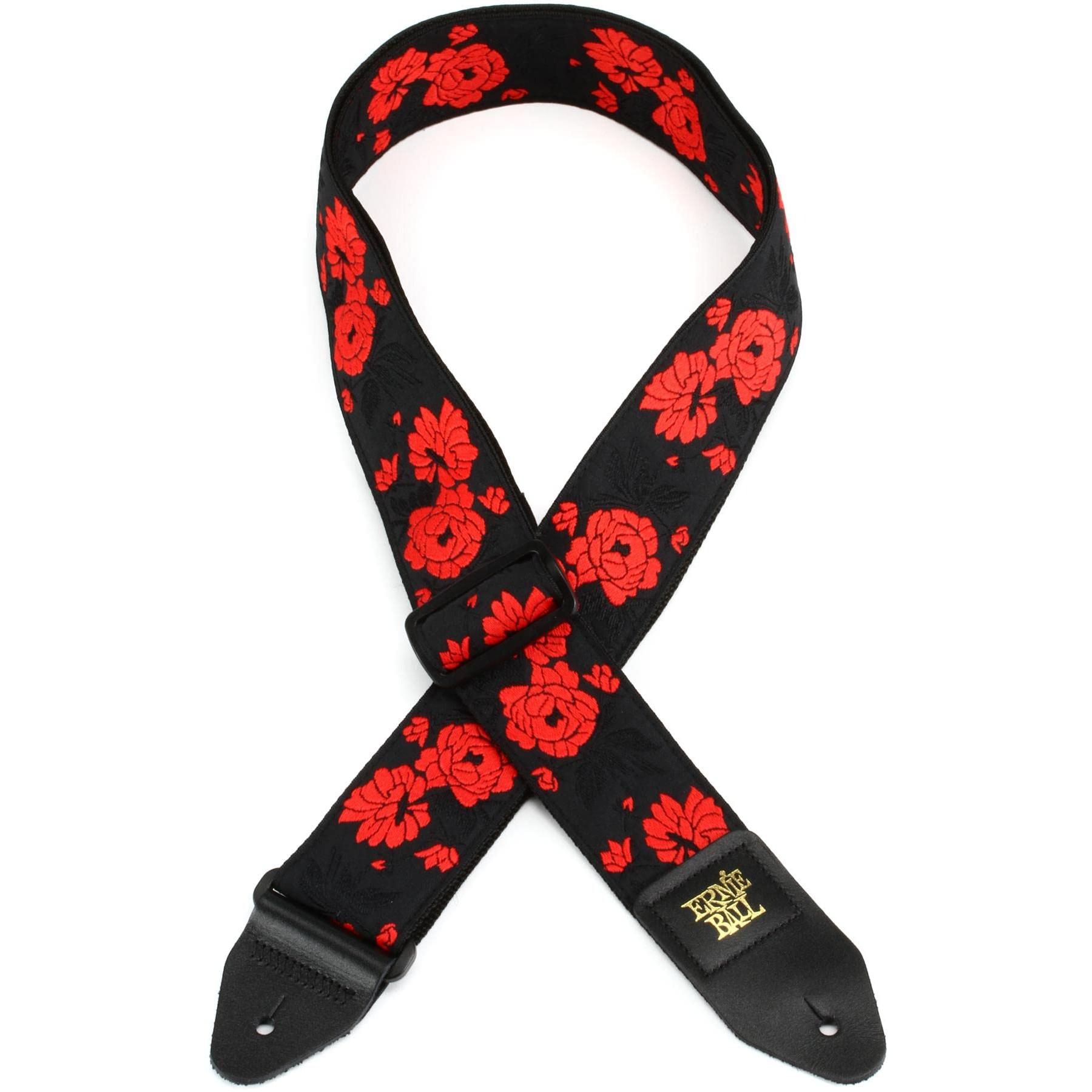 [Genuine Product] ERNIE BALL 5335 Guitar Strap JACQUARD STRAP TANGO ROSE Jacquard Strap Tango Rose