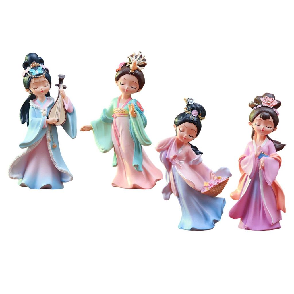 Chinese Beauty Statue Desk Chinese History Woman Figurine for Gift Party Bar
