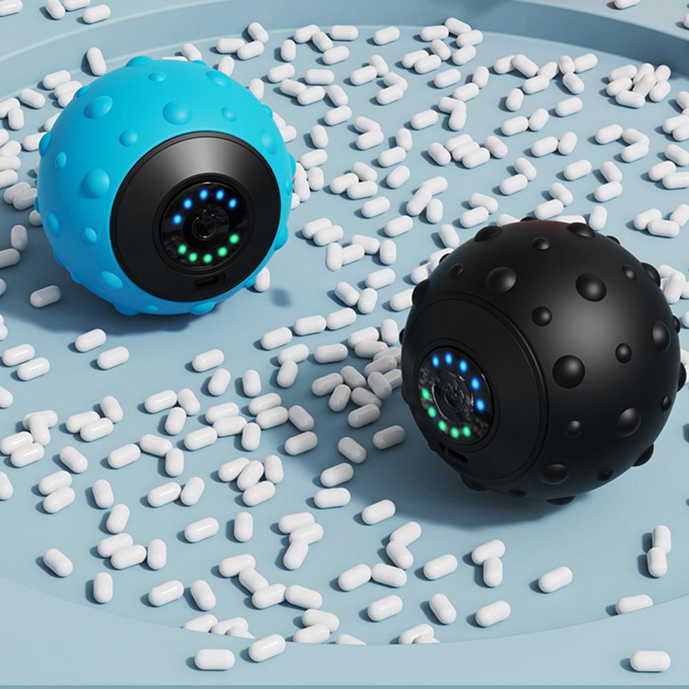Electric Massage Ball Trigger Point Fascia Ball 5 Gear Vibration Massage Ball Ergonomic Finger Training Ball for Stress Relief