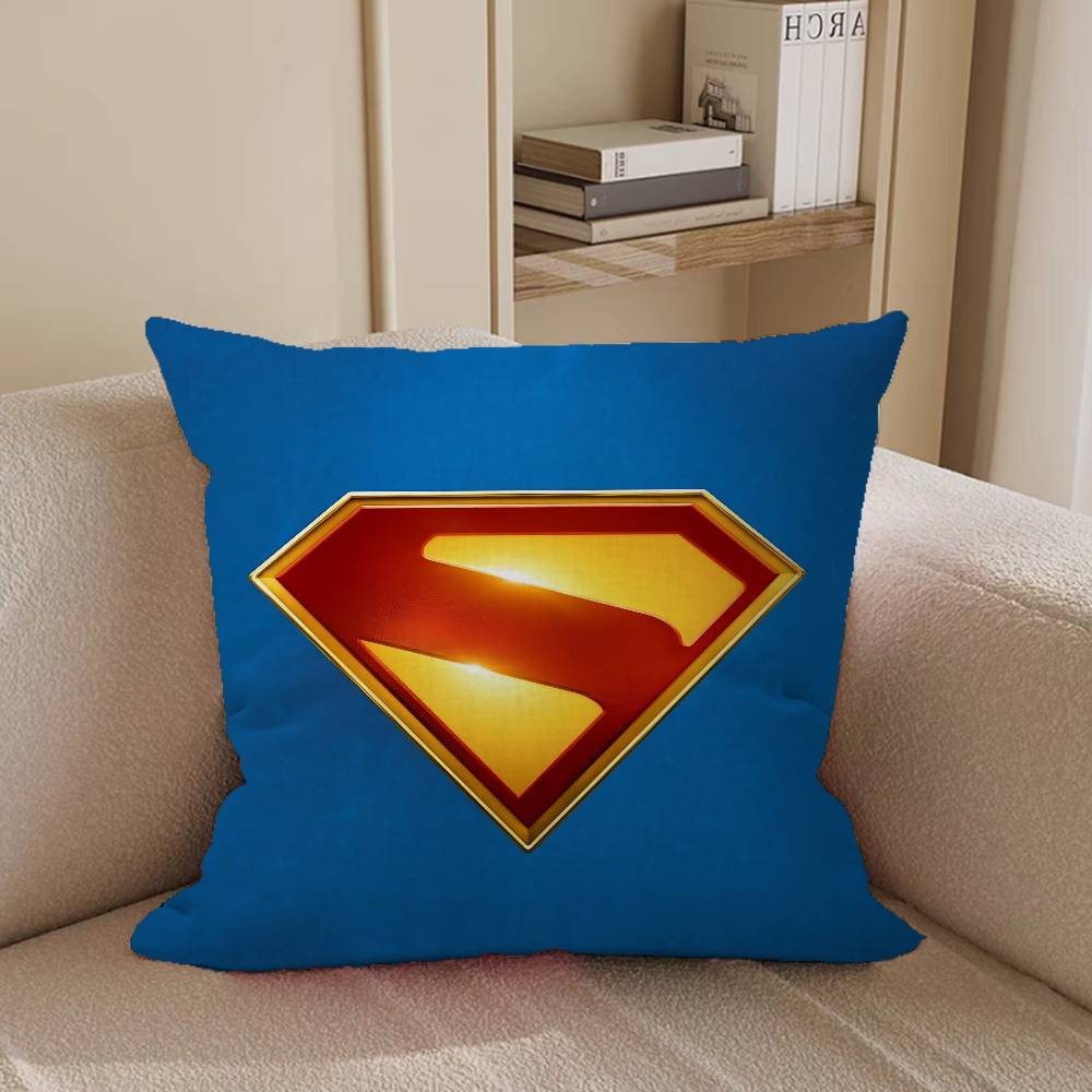 Cool S-SupermanS LOGO Pillow Case Removable Washable Cushion Cover – All-Season Soft Linen