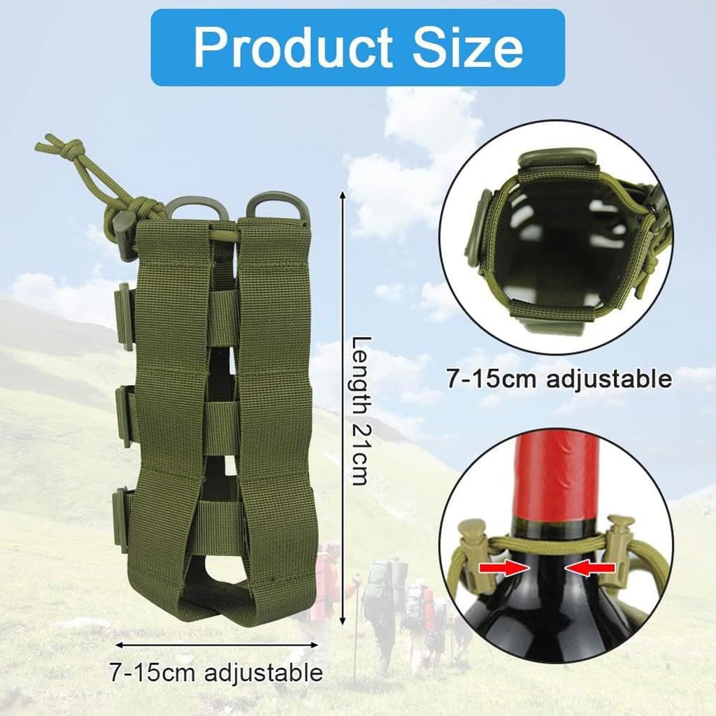 Tactical Molle Multi-Function Intercom Bag Camping Hiking Water Bottle Bag Hunting Backpack Bottles Holder Camping Equipment
