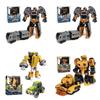 Transforming Car Robot Mech Action Figure Toy Cartoon Collectible With Puzzle Assembly Plastic Material