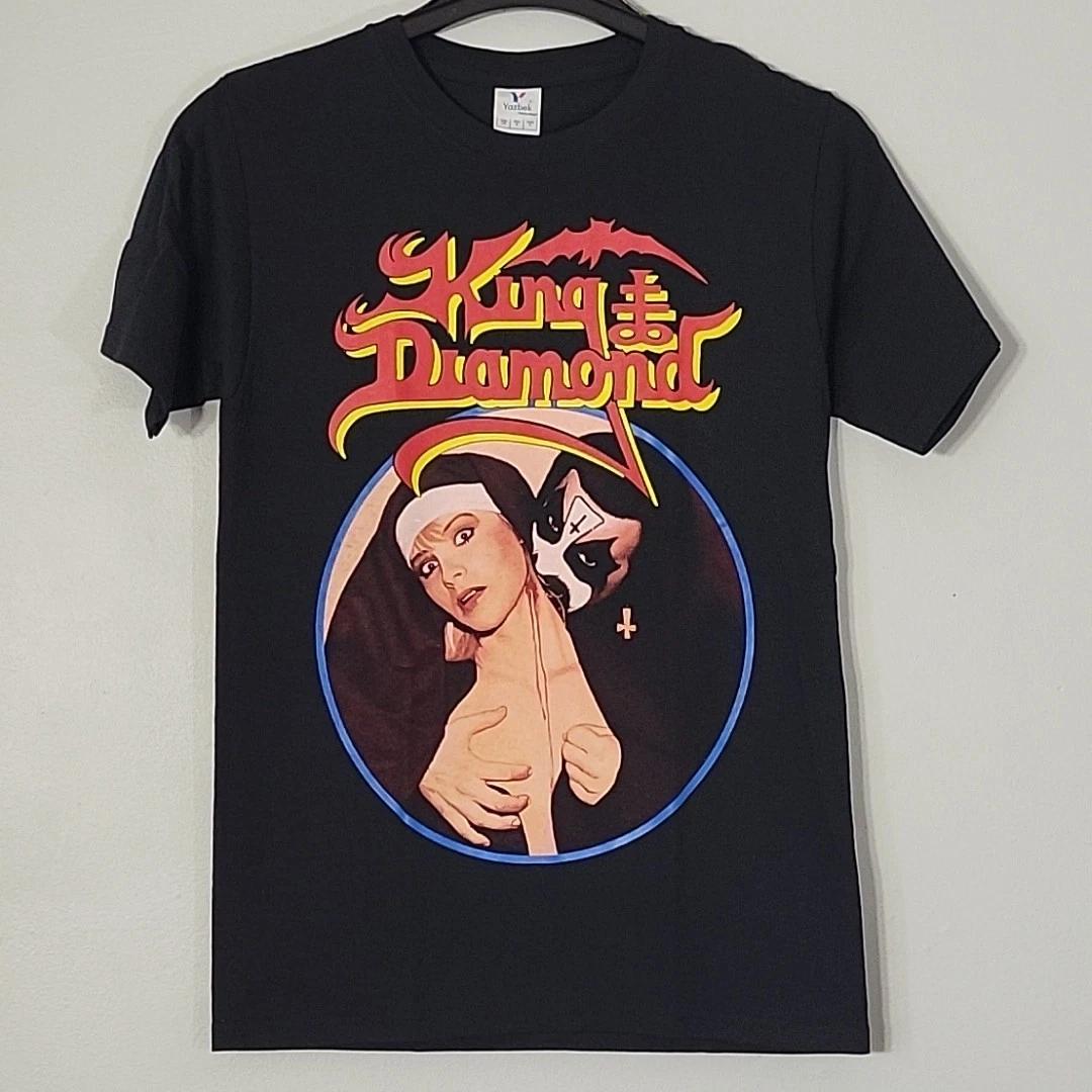 KING DIAMOND Lurking In The Dark S SMALL T-Shirt Black Mens Band Logo 3XL