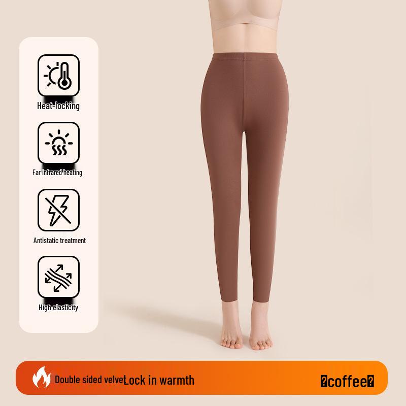 2025 Damen Warme Samt-Leggings - Herbst/Winter Plus Wolle Dünner Stil