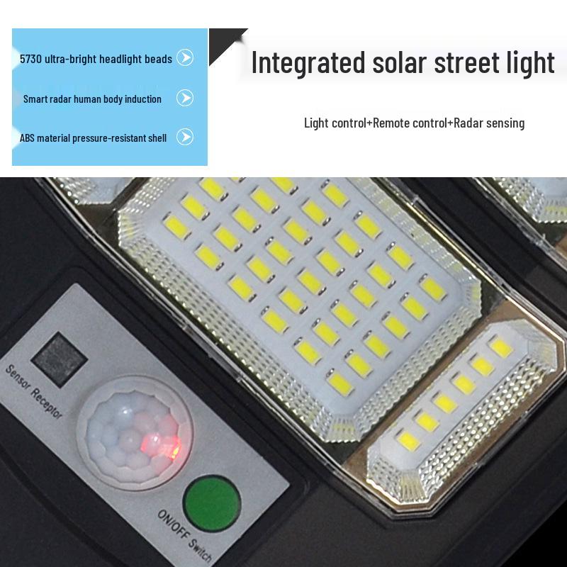 2024 Solar Street Light: Outdoor Waterproof, Motion Sensor, Human Body Induction Courtyard Wall Light.