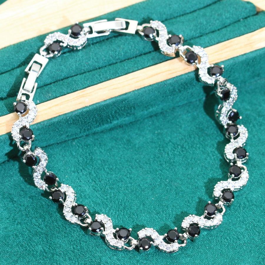 Modelul Popular Moda Clasic Lux Ușor Zircon de Grad Înalt Set Brățară Damă Îmbrăcăminte