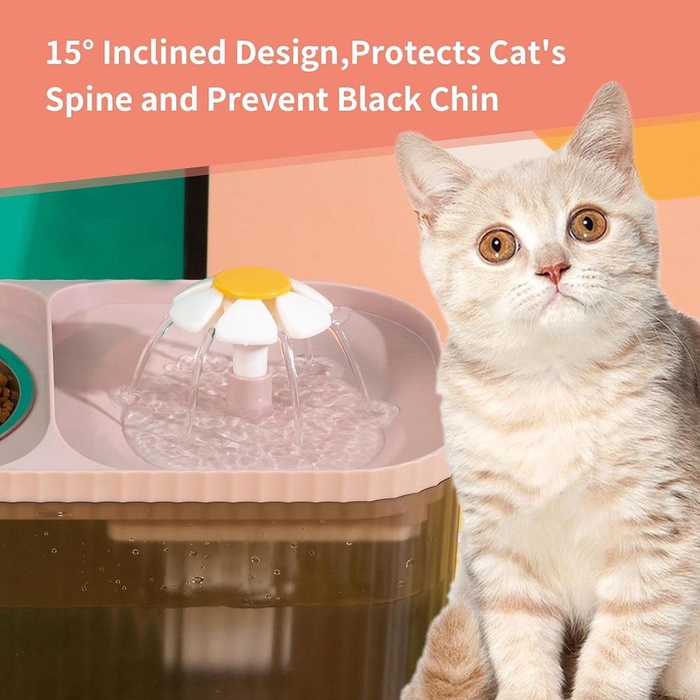 100 uncji/3L fontanna miska dla kotów wewnątrz kota artykuły do karmienia i podlewania automatycznego dystrybutora wody dla zwierząt