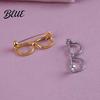 Anti Oxidation Clothing Pin Alloy Glasses Brooch for Men Women Eyeglasses Shape Lapel Casual Pins Pin Decorative Accessory Suits Shirts Sweaters