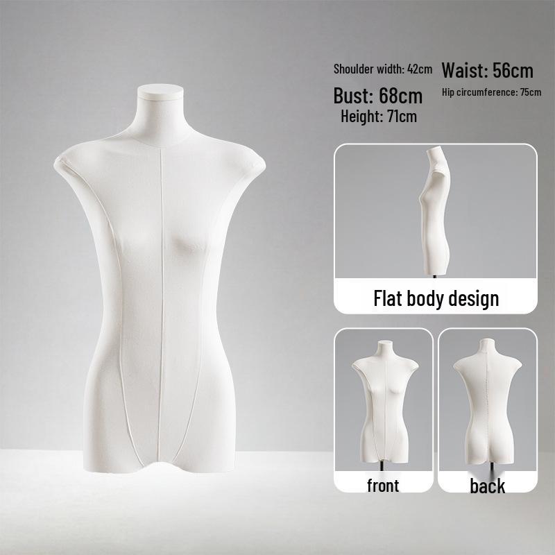 Adjustable Height Mannequin Stand with Arms for Women's Clothing Display
