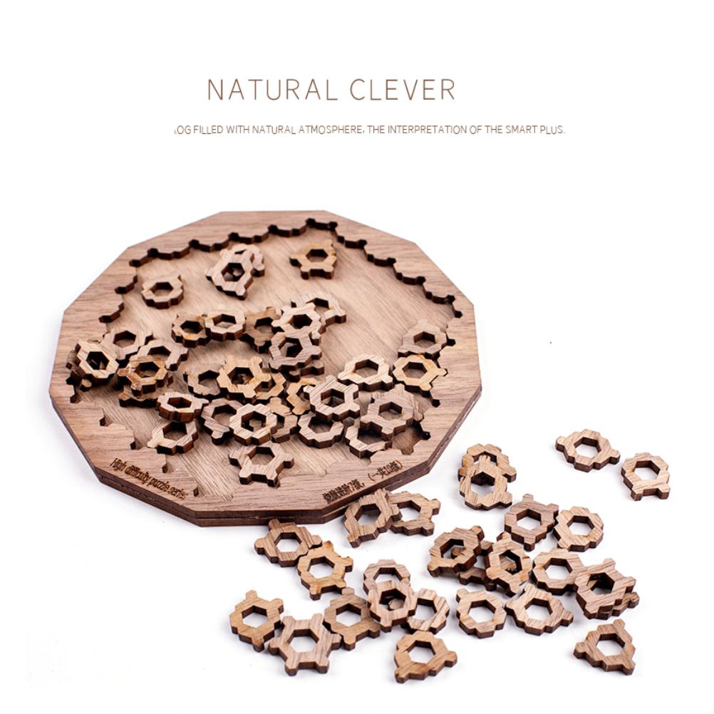 Irregular Decompression Puzzle Wooden Toys Wooden Jigsaw Puzzle Gift for Birthday or Holiday