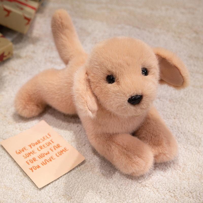 Simulation Golden Retriever Dog Stuffed Toy High Quality Lifelike Labrador Dog Plush Toy Hug Cartoon Animal Pillow Gift for Boy