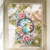Kreative Aquarell-Blumen-Glasfensteraufkleber für Arbeitszimmer, Schlafzimmer, Badezimmer und Balkone