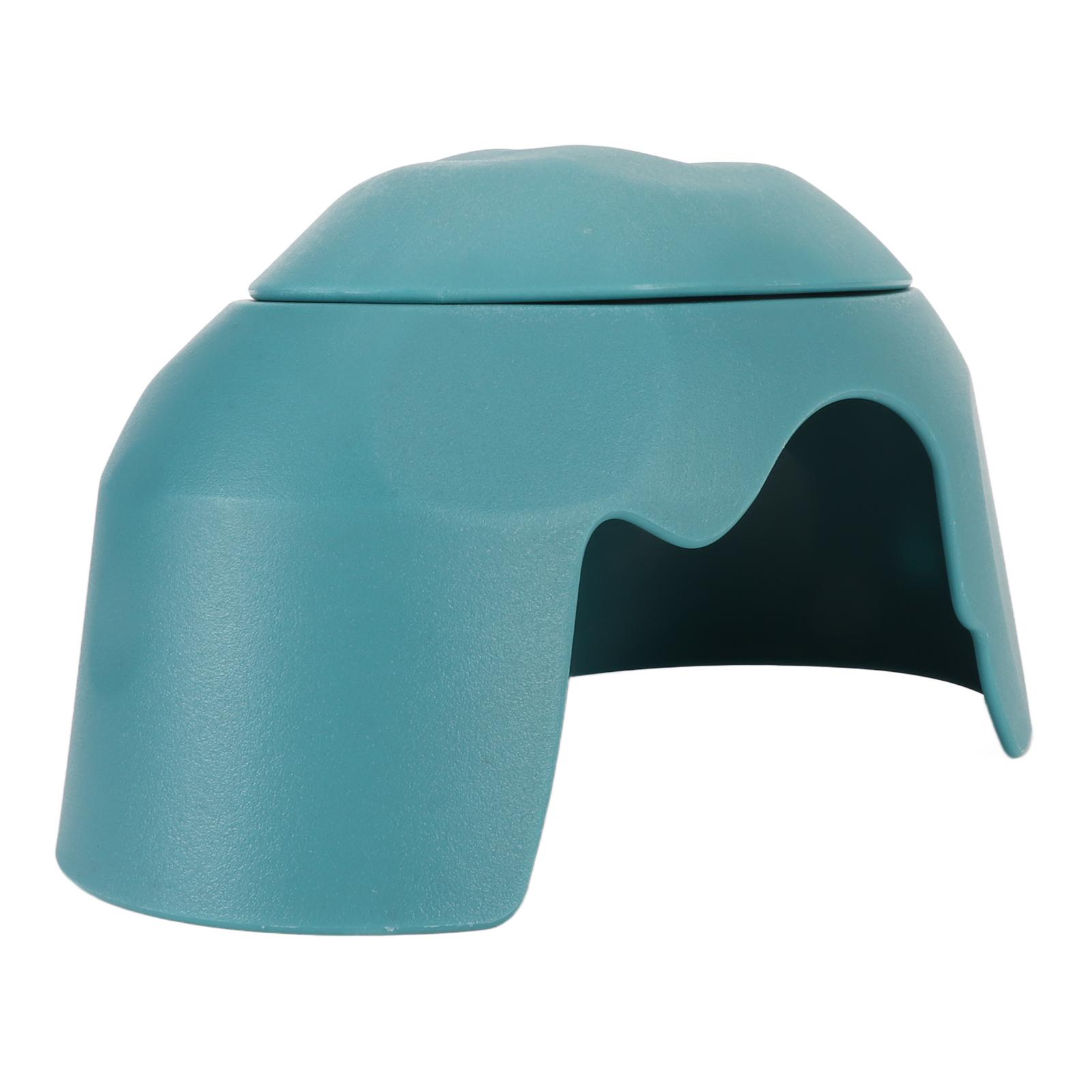 

Humidification Hide Cave Spacious Safe Reptile Hideout Cave Box with Ceramic Bowl for Tortoise
