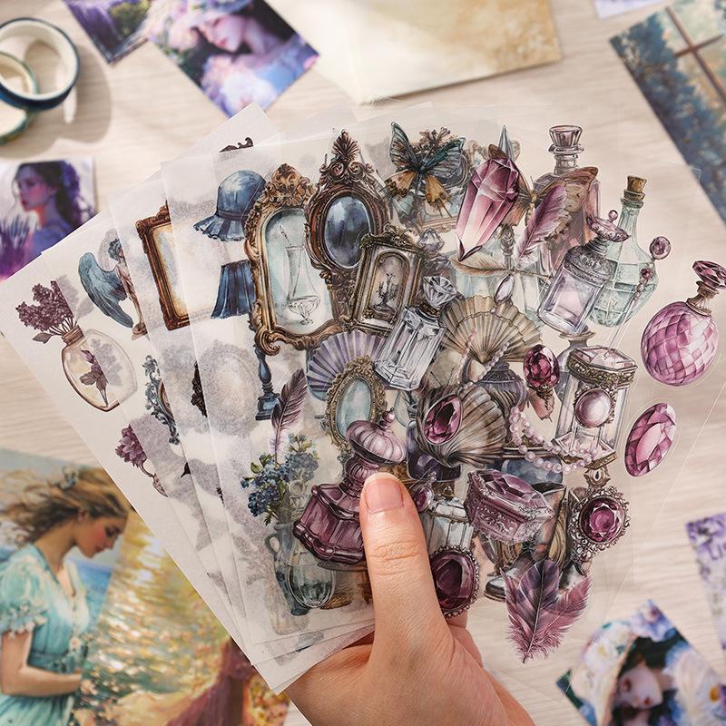 Zestaw do scrapbookingu Dziennik DIY Album Naklejki Materiały Papier Taśma Artykuły Papiernicze dla Uczniów Nagrody Dziennik Pudełko na Prezent Naklejki do Notatnika