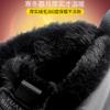 Cotton shoes winter velvet thickened warm cold snow boots thick sole heightening rotating buckle black dad shoes