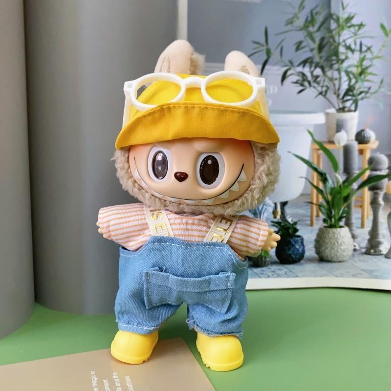 17cm Mini Plush Doll'S Clothes Accessories for 17cm Labubu V1 V2 New Clothes Accessories