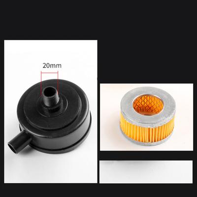 Air Compressor Muffler and 20mm Intake Filter 2 Set for Piston Compressors Noise Reduction and Clean Air Intake System Upgrade