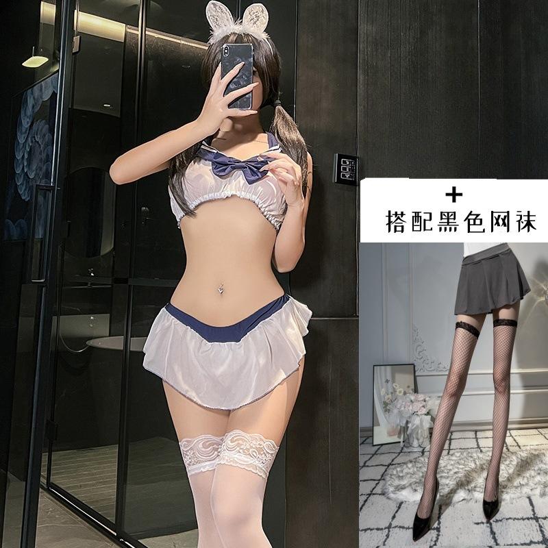 Sexy Lingerie Sexy Sister Uniform Temptation Cosplay Open Suit Pure Desire Sailor Suit Free