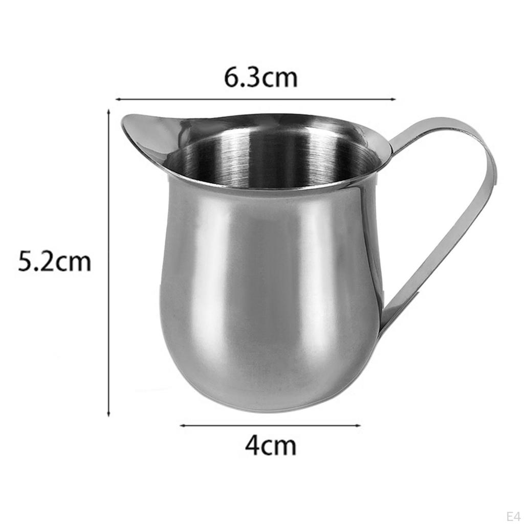 6 Items Milk Dispenser Jug Creamer Cup for Coffee And Syrup