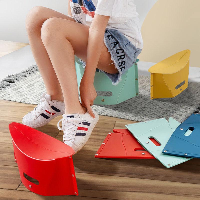 Folding Stool Plastic Stool Travel Outdoor Travel Train Portable Stool Paper Stool