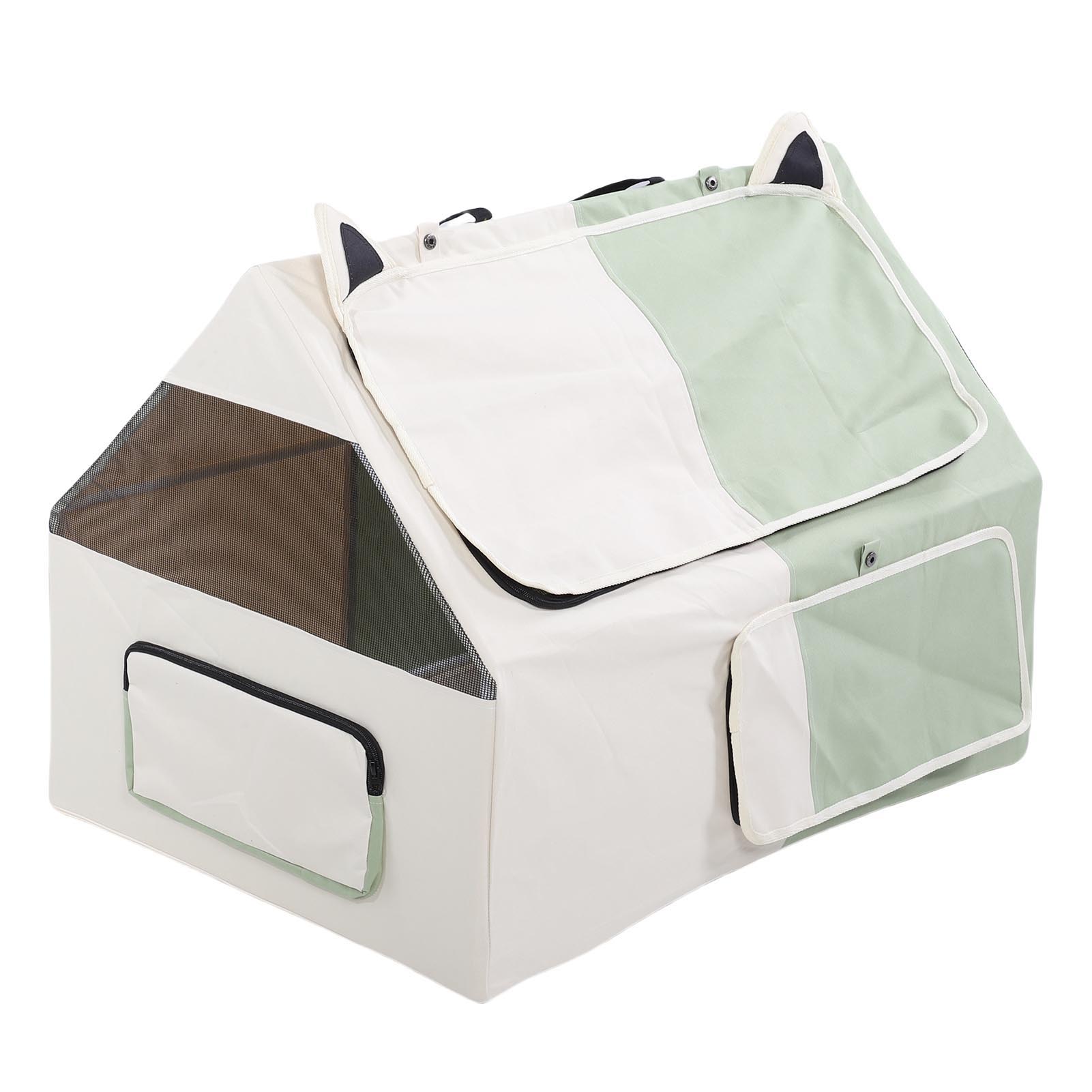 

Палатка-клетка для кошек Удобная портативная закрытая палатка для питомцев из ткани Оксфорд для беременной кошки, зона для кормления