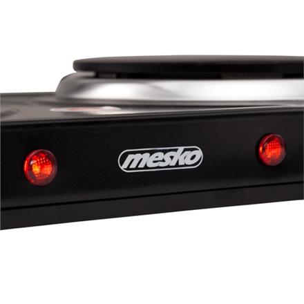Mesko | Elektroherd | MS 6509 | Anzahl der Kochplatten/Kochzonen 2 | Schwarz | Elektrisch