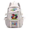 Geometry Dash bedruckter Nylon-Rucksack für Damen und Herren, Rucksack mit großem Fassungsvermögen für Reisen, Modischer Computer-Rucksack, Schultasche für Jungen und Mädchen