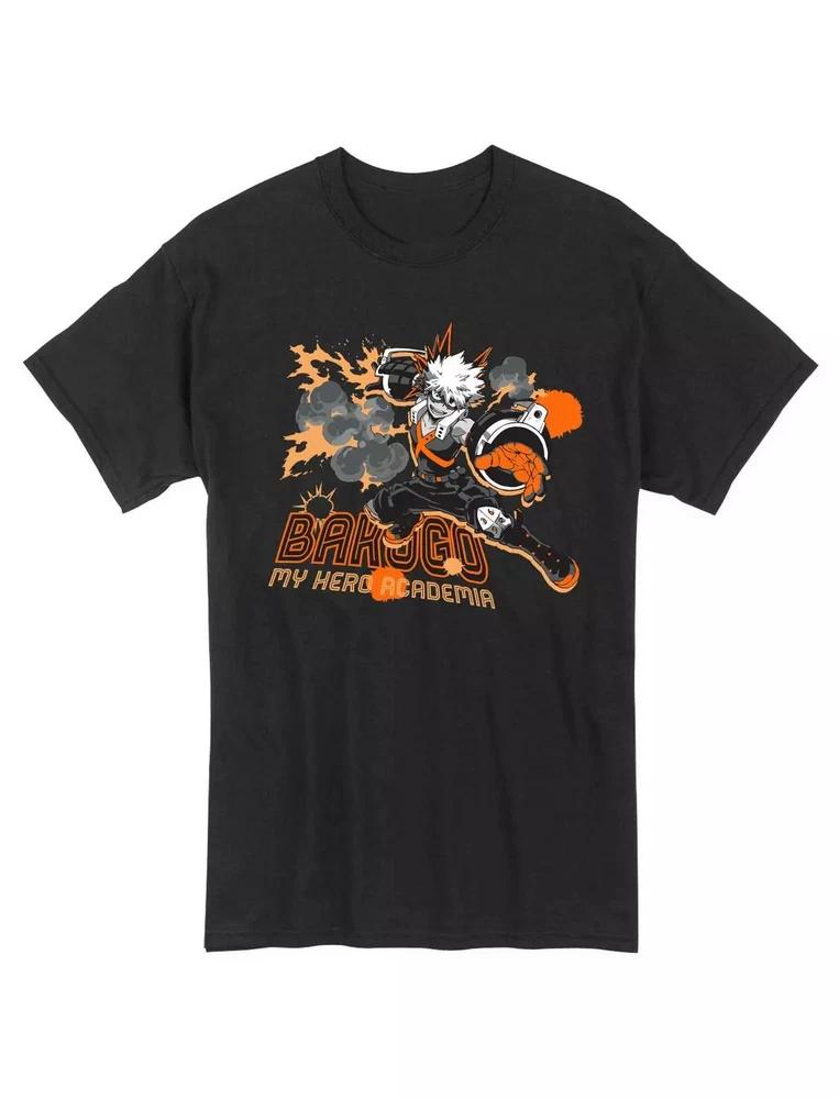My Hero Academia Explosion Bakugo Anime Tshirt Black Gift For Friends S