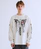 QT8 GARMENTS Rg Bones Ec Washed Long Sleeve (Ecru)