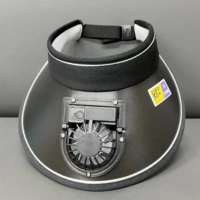 Breathable Cooling Fan Hat Sunscreen Fan Sun Visor Hat Fishing Hat Cooling Peaked Cap Hat Usb Charging Hat For Sport Sunhat Amag