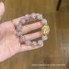 Floating Flower Glaze Bracelet: Starry Sky Design for Girlfriend or Best Friend