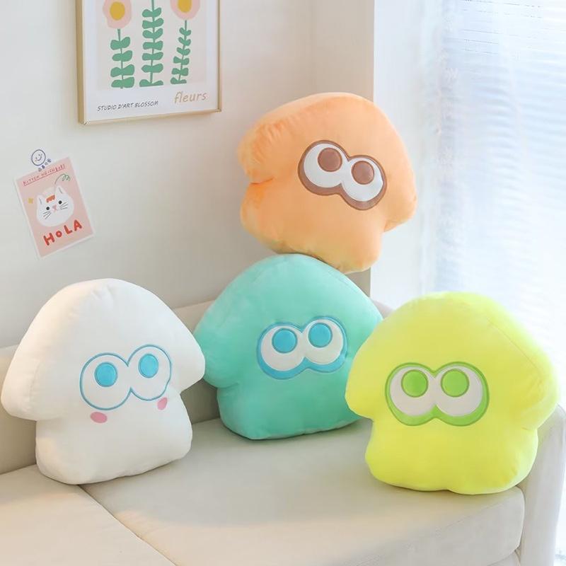 Splatoon Krake Plüschkissen für Kinder Orange Blau Gelb Weiß Lila Rot Dunkelblau