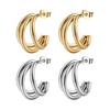 Women's 2025 Titanium Steel Irregular Earrings - New Light Luxury Design