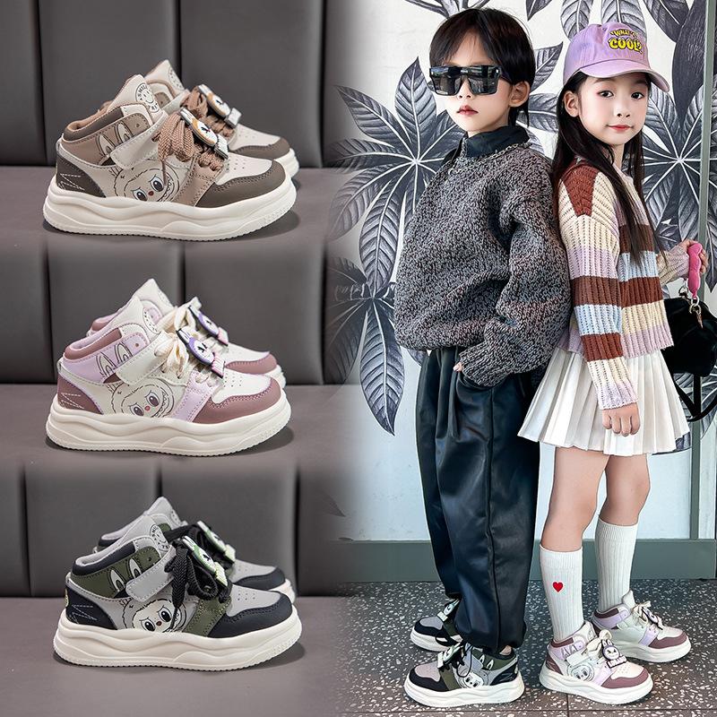 Children's Cartoon Sneakers 2025 Autumn New Girls Running Shoes Boys Soft Baseplate Shoes Fashion Casual Shoes Tide