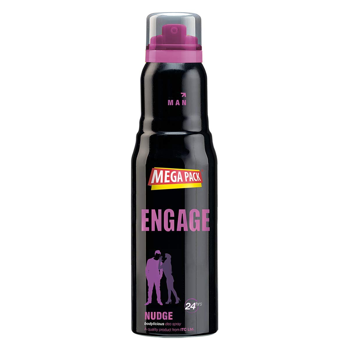 

Engage Nudge Deodorant For Men Spicy Woody Long Lasting Fresh Body Spray 220ml Skin Friendly Everyday Use Fragrance