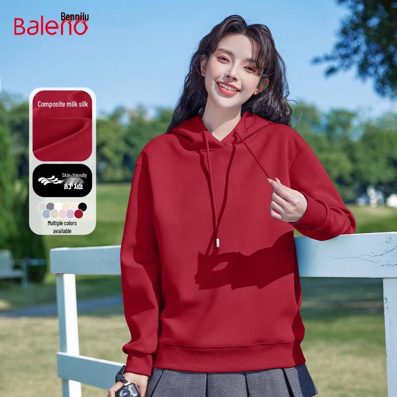 Baleno Women's Milk Silk Hooded Sweatshirt
