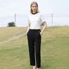Sancai Women's Slim Fit Straight Leg Casual Pants for Autumn