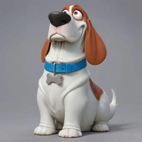 2D Acrylic Dog Hanging Decoration Car Rearview Mirror Puppy Hanging Ornament Bag Purse Charm Pendant Car Interior Accessory