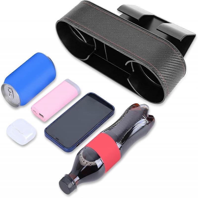 Multifunctional Car Drink Holders, Universal Auto Truck Seat Side Cup Holder Water Bottle Mount Stand Seat Gap Organizer Seam Wedge Storage -Yx
