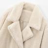 2024 Fall/Winter Women's Faux Fur Solid Color Overcoat: European & American Style