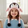 Windproof Cartoon Penguin Balaclava Hat Cute Plush Penguin Hat  Cold Weather Wear