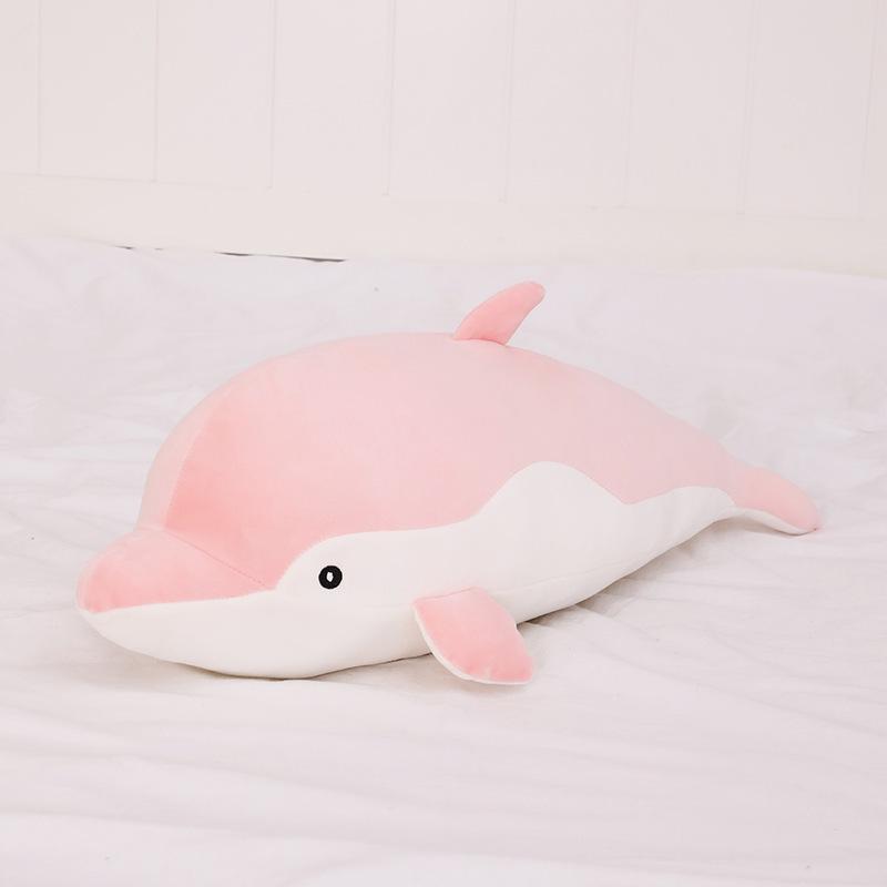 Dolphin Pillow Doll Sleeping On The Bed for Girls Dolls Kids Gifts Ocean World Plush Toys Large Dolls