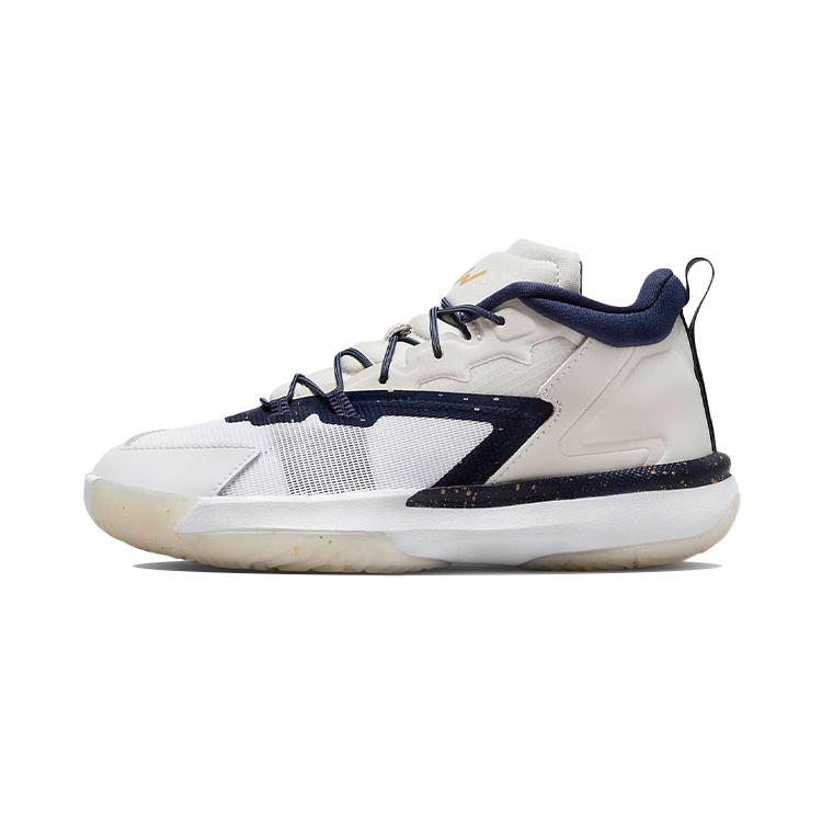 New Jordan Zion 1 Zion 1 Low-Top Performance Basketball Shoes White Blue Children Aged 3-7 Years Old DC2024-241