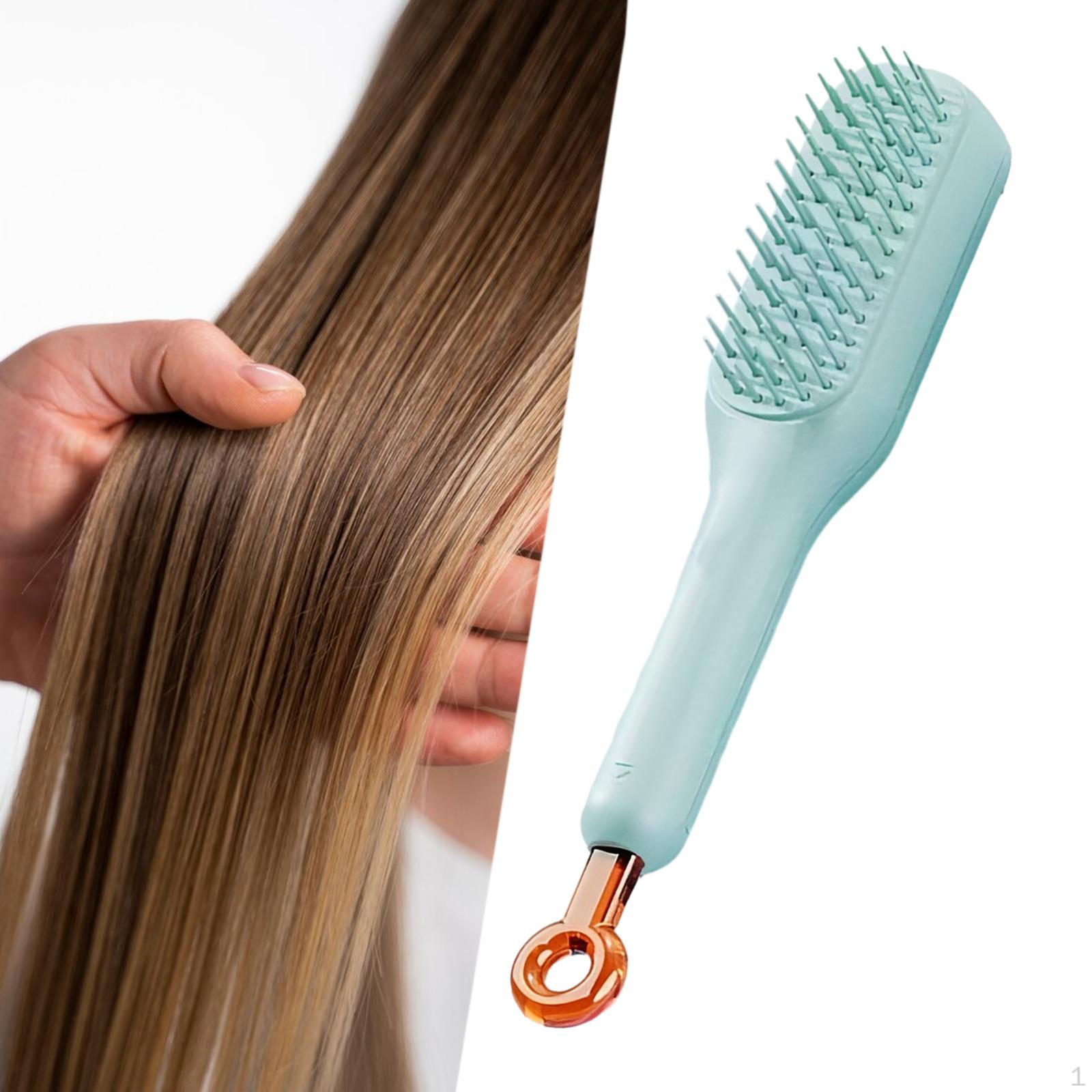 

Очиститель для волос, расческа, инструмент для чистки, парикмахерская щетка, чистый массаж для длинных волос, синий