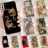 Japońska sztuka ukiyo-e Pantera Tygrys Etui Case Dla Samsung Galaxy S25 Ultra S9 S10 S20 S22 Plus S21 FE S23 S24 Ultra Pokrowiec na Telefon