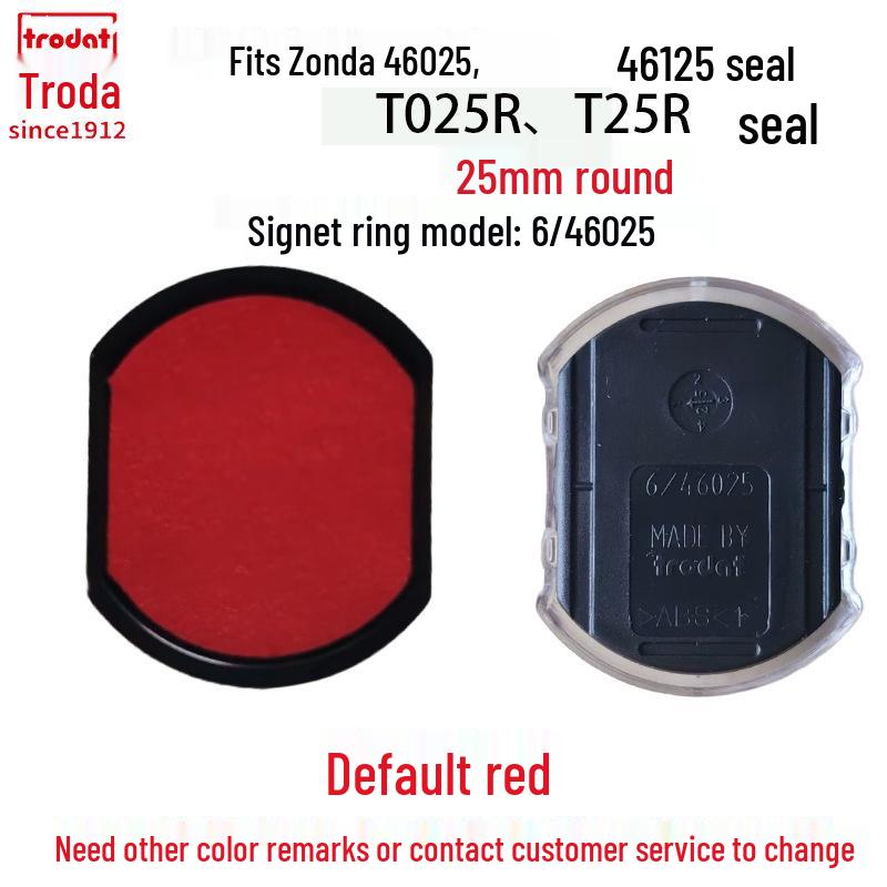 Zhuoda Ronde Zelfinktende Stempel Inktpatroon Vervanging 6/4642 46040